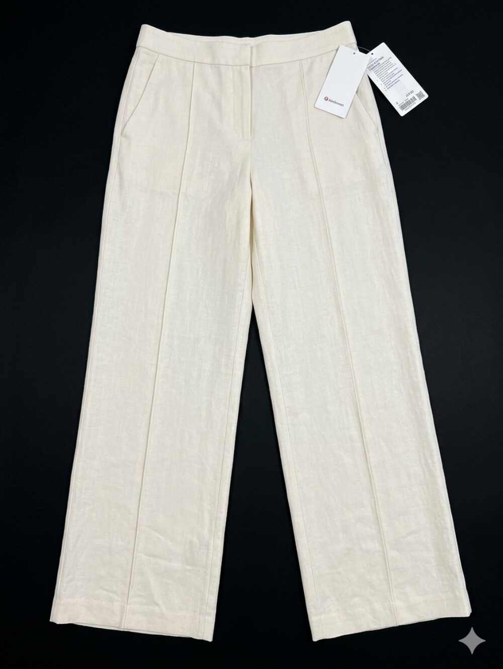 NWT Lululemon Softstreme Pintuck Mid-Rise Pant Regular Size L LTIV Light Ivory